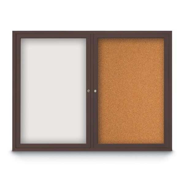 Corkboard, 72"x36", Cobalt Accent/Black